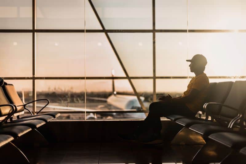 passenger waiting to get on his flight after getting info on How To Take A Hedgehog On A Plane